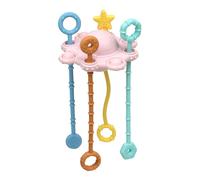 D’Activité - Interactif Bébé Avec Corde À Tirer, Accessoire D’Éveil Multicolore Pastel Doux Et Amusant | Sensoriel À Pousser Tirer Pour Développement Précoce Berce