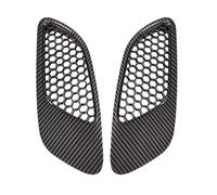 D’air décorative capot Compatible Avec BMW Pour E90 E91 E92 E93 M3 - Lot 2 Grilles D'aération Capot Moteur Cache D'admission D'air Pièces Détachées Automobiles Noires Brillantes(Carbon Fiber Look)