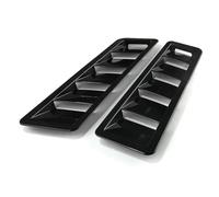 D’air décorative capot Compatible Avec Mustang 2 Pièces Grilles D'aération Capot Noires Panneau Ventilation Pour Le Refroidissement Accessoires Auto-adhésifs