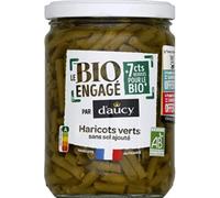 D Aucy Haricots verts sans sels ajoutés, bio - La conserve de 58cl