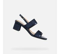 Geox Femme D Aurely 50 B Sandales à Talons, DK Navy Avio, 36 EU