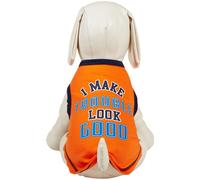 D bardeur pour chien SimplyDog I Make Trouble Look Good - Orange - Taille XS