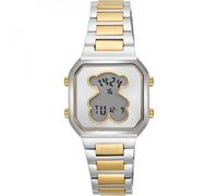 Tous Montre digitale D-Bear Mini 3000148300 bicolore, boîtier doré et bracelet silicone noir