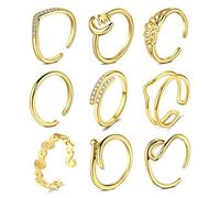 D.Bella Anneaux d'orteil réglables pour femmes été plage hypoallergénique anneau à bout ouvert anneau de queue de doigt ensemble bijoux de pied