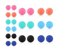 D.Bella Mélanger Couleur Caoutchouc UV Acrylique Remplacement Boules Retenue Perçage Barbell Pièces 14G 5mm 8mm Boules pour Femmes Hommes