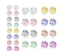 D.Bella Mélanger la couleur paillettes UV acrylique boules de rechange retenue Perçage haltères pièces 14G 5mm 8mm boules de paillettes pour femmes hommes