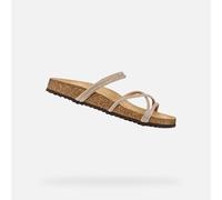 Geox Femme D Brionia R I Sandales Plates, Rose, 38 EU
