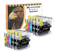 D&C 10x Cartouches d'encre pour Brother LC-221 LC-223 Compatible avec Brother DCP-J4120DW J562DW MFC-J4420DW J4425DW J4620DW J4625DW J5320DW J5600 J5620DW J5625DW J5720DW J562DW J480DW J680DW J880DW