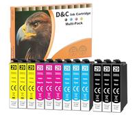 D&C 12 x Cartouches d'encre 29XL compatibles avec Epson 29 XL pour Epson Expression Home XP-442 XP-342 XP-352 XP-452 XP-335 XP-345 XP-245 XP-235 XP-247 XP-255 XP-435 XP-445 XP-455 XP-355