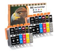 D&C 12x Compatibles Cartouches d'encre pour Canon PGI-525 CLI-526 pour Canon Pixma IP4840 IP4850 IP4900 MG5140 MG5150 MG5240 MG6100 MG6150 MG6200 IP4950 IX6550MG5300 MG5340 MG5350 MG6250MG8250