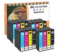 D&C 16x Cartouches d'encre compatibles pour Epson T0711 T0712 T0713 T0714 pour Epson Office B40W BX-300F BX-310FN BX-510 W BX-600FW BX-610FW Stylus D120 D78 D92 DX-4000 DX-4050 DX-4400 DX-5000 DX-5050