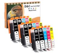 D&C 364XL Lot de cartouches d'encre compatibles HP 364 364 XL pour HP Photosmart 5520 5510 5520 5524 Deskjet 3520 Officejet 4622 4622, 5510 5520 5524 6520 5515 7520 Lot de 15. )