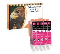 D&C 5X Magenta Cartouches d'encre Compatibles pour Canon Pixma CLI-571M XL pour Canon PIXMA MG5750 MG5751 MG5752 MG5753 MG6850 MG6852 MG7750 MG7751 TS5050 TS5051 TS5053 TS5055 TS6050 TS6051 TS6052