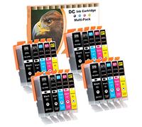 D&C Cartouches d'encre Compatible pour Canon PGI-570 CLI-571XL pour Canon PIXMA MG5750 MG5753 MG6852 MG5751 MG5752 MG6850 MG6851 MG6853 TS5050 TS5051 TS5053 TS5055 TS6050 TS6051 TS6052 (20-Pack)