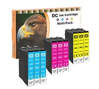 D&C Cartouches d'encre compatibles pour Epson 29XL 29 pour Expression HomeXP-235 XP-245 XP-247 XP-255 XP-257 XP-332 XP-335 XP-342 XP-345 XP-352 XP-355 XP-432 XP-435 (3Cyan/3Magenta/3Jaune, 9-Pack)