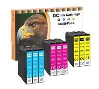 D&C Cartouches d'encre compatibles pour Epson T0712 T0713 T0714 pour Epson Office B40W BX-300F BX-310FN BX-510 W BX-600FW BX-610FW Stylus D120 D78 D92 DX-4000 DX-4050 DX-4400 DX-5000 DX-5050 (9-Pack)