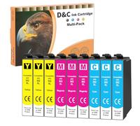 D&C Compatibles pour Epson 502XL Cartouches d'encre compatibles avec Epson Expression Home XP-5100 XP-5150 XP-5105 XP-5155 XP-5115, Workforce WF-2860 WF-2865 WF-2880 WF-2885(Lot de 9)