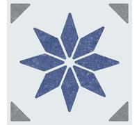 6 dalles adhésives murales Wall Tiles D-C-Fix® Alia effet carreaux de ciment bleu L.15 x l.15cm