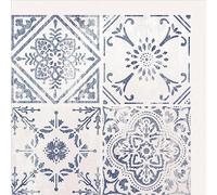 Lot de 6 dalles adhésive murales Wall Tiles DC FIX Carreaux de ciment vintage L. 30,5 x l.30,5cm