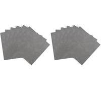 d-c-fix 6x dalle PVC adhesive murale Gris foncé 15x15 cm - stickers carrelage pour crédence cuisine, salle de bain - décoratif autocollant carreaux muraux (Lot de 2)