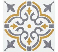 d-c-fix 6x dalle PVC adhesive murale Jamila or 15x15 cm - stickers carrelage pour crédence cuisine, salle de bain - décoratif autocollant carreaux muraux