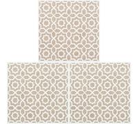 d-c-fix 6x dalle PVC adhesive murale Lina beige 15x15 cm - stickers carrelage pour crédence cuisine, salle de bain - décoratif autocollant carreaux muraux (Lot de 3)
