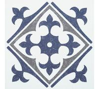 d-c-fix 6x dalle PVC adhesive murale Nadia bleu 15x15 cm - stickers carrelage pour crédence cuisine, salle de bain - décoratif autocollant carreaux muraux