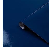 d-c-fix papier adhésif pour meuble uni-colore laque Marine Bleu - film autocollant décoratif rouleau vinyle - pour cuisine, porte - décoration revêtement peint stickers collant - 45 cm x 2 m