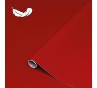 d-c-fix film adhésif pour meuble décoratif Rouge 45 cm x 1 m - film adhésif décoratif meubles facile d'entretien pour cuisine, armoire, table et rebord de fenêtre - moderne & durable