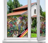 d-c-fix film fenêtre anti regard autocollant Tulia - opaque adhésif et décoratif brise-vue cache - pour vitre, vitrage, douche - 45 cm x 2 m