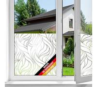 d-c-fix film pour une fenêtre de adhésif Antwerpen floral 90 x 150 cm film décoratif statique avec ornements effet verre dépoli opaque avec protection UV