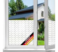 d-c-fix film fenêtre anti regard électrostatique premium Chester 67,5 cm x 1,5 m - opaque adhésif et décoratif brise-vue cache occultant pour vitre, vitrage, douche