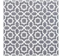 d-c-fix 6x dalle PVC adhesive murale Lina gris 15x15 cm - stickers carrelage pour crédence cuisine, salle de bain - décoratif autocollant carreaux muraux