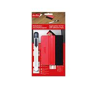 d-c-fix marouflette papier adhésif - plastique set de raclettes, kit de pose pour films decoratifs et fenêtre - vitre meuble rouleau voiture covering