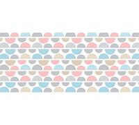 d-c-fix nappe de table toile cirée en plastique sans PVC Fantaisie Cercle - anti-tache - linge enduite pour intérieur et extérieur - 220 cm x 150 cm rectangulaire