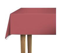 d-c-fix nappe de table toile cirée en plastique sans PVC Minéral Rouge - anti-tache - linge enduite pour intérieur et extérieur - 140 cm rond