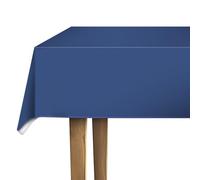 d-c-fix nappe de table toile cirée en plastique sans PVC Profond Bleu - anti-tache - linge enduite pour intérieur et extérieur - 220 cm x 150 cm rectangulaire
