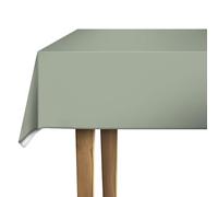 d-c-fix nappe de table toile cirée en plastique sans PVC Vert Sauge - anti-tache - linge enduite pour intérieur et extérieur - 140 cm rond