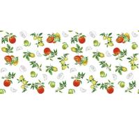 d-c-fix nappe de table toile cirée Manhattan Citronelle - anti-tache en plastique PVC - linge enduite pour intérieur et extérieur - 150 cm rond