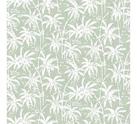 d-c-fix nappe de table toile cirée Manhattan Palmiria vert - anti-tache en plastique PVC - linge enduite pour intérieur et extérieur - 140 cm x 180 cm rectangulaire