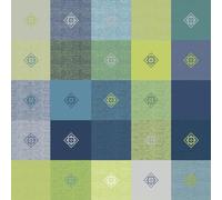 d-c-fix nappe de table toile cirée Manhattan Victor bleu - anti-tache en plastique PVC - linge enduite pour intérieur et extérieur - 150 cm x 250 cm ovale