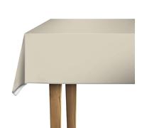 d-c-fix nappe de table toile cirée en plastique sans PVC Amande - anti-tache - linge enduite pour intérieur et extérieur - 110 cm x 140 cm rectangulaire