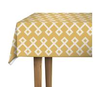 d-c-Fix Nappe Toile cirée rectangulaire Dakota Curry 150 x 220 cm | nappe imperméable et anti tache style vintage pour table de cuisine, salle à manger ou jardin - contact alimentaire