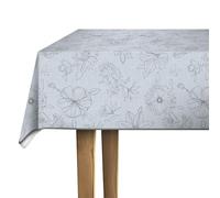 d-c-fix nappe toile cirée rectangulaire Palmas Gris 150 cm rund - nappe imperméable et anti tache style vintage pour table de cuisine, salle à manger ou jardin - contact alimentaire