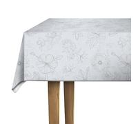 d-c-fix nappe toile cirée rectangulaire Palmas nature 150 cm ronde | nappe imperméable et anti tache style vintage pour table de cuisine, salle à manger ou jardin - contact alimentaire