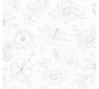 d-c-fix nappe toile cirée rectangulaire Palmas nature 150 cm x 250 cm ovale | nappe imperméable et anti tache style vintage pour table de cuisine, salle à manger ou jardin - contact alimentaire