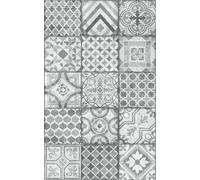 d-c-fix nappe toile cirée rectangulaire Visbi 140 cm x 180 cm eckig - nappe imperméable et anti tache style vintage pour table de cuisine, salle à manger ou jardin - contact alimentaire