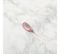 d-c-fix papier adhésif pour meuble aspect marbre Marmi gris - film autocollant décoratif rouleau vinyle - pour cuisine, porte, table - décoration revêtement peint stickers collant - 90 cm x 2,1 m