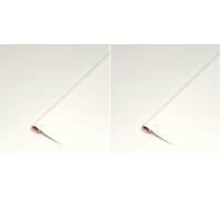 d-c-fix Papier adhésif pour Meuble Effet Cuir Blanc - Film Autocollant décoratif Rouleau Vinyle - pour Cuisine, Porte, Table - décoration revêtement Peint Stickers Collant - 45 cm x 2 m (Lot de 2)