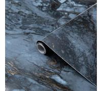 d-c-fix papier adhésif pour meuble effet marbre Roméo or - film autocollant décoratif rouleau vinyle - pour cuisine, porte, table - décoration revêtement peint stickers collant - 45 cm x 2 m